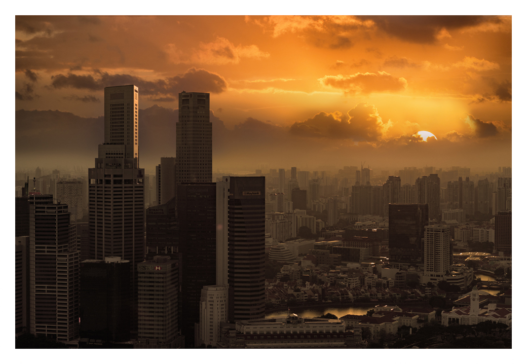 singapore sunset art print custom art prints photography
